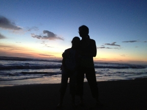 Sunset at Ostional turtle hatchery