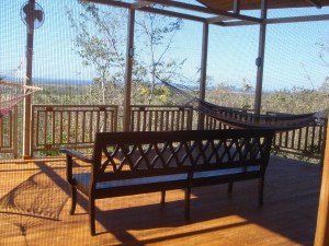 thru kitchen window to ocean view